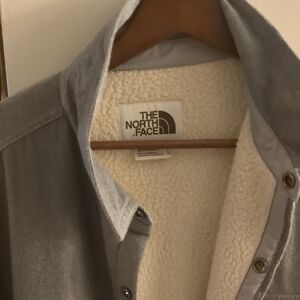The North Face Gray Fleece-Lined Jacket